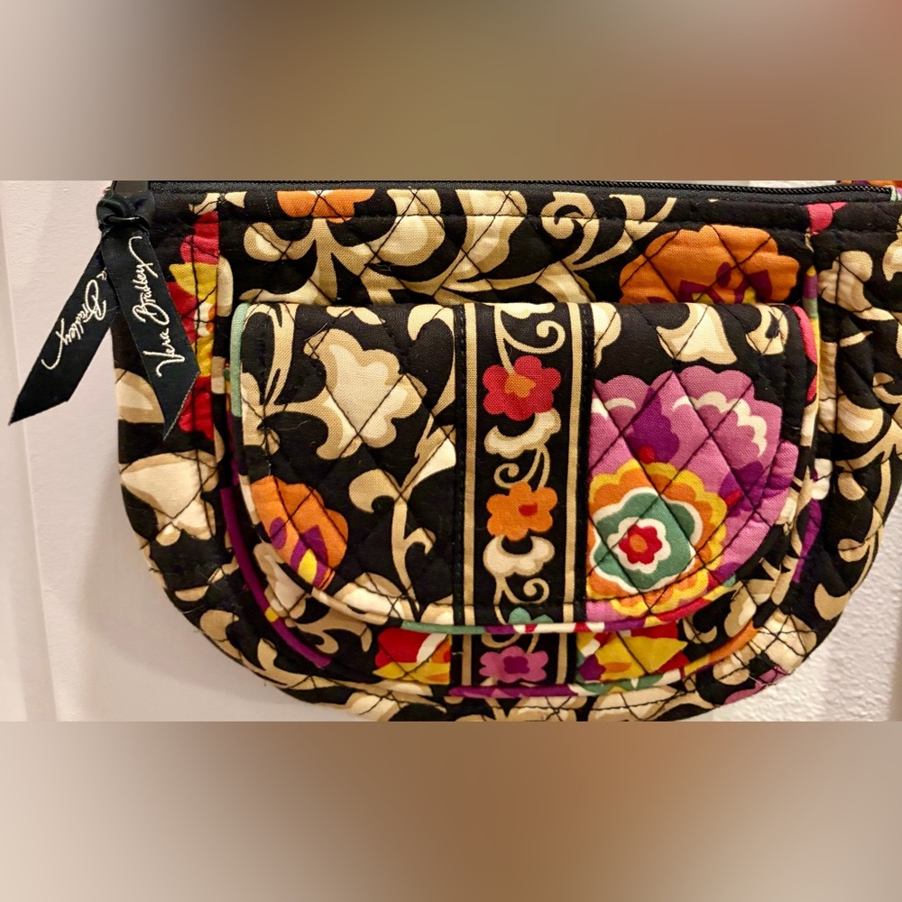 5 VERA BRADLEY Multicolor Floral Quilted Crossbody Bags, vanity and wallet EUC - Picture 11 of 14